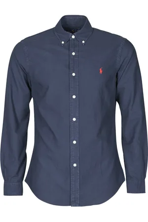 Ralph Lauren Camicia a maniche lunghe CHEMISE CINTREE SLIM FIT EN OXFORD LEGER TYPE CHINO COL BOUTONNE