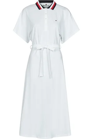 Tommy Hilfiger Abito corto GBL STP FLARE MIDI POLO DRESS SS