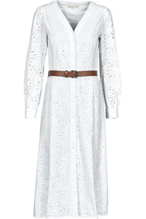 Michael Kors Abito Lunghi PALM EYELET KATE DRESS