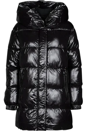 Michael Kors Piumino HORIZONTAL QUILTED DOWN COAT WITH ATTACHED HOOD
