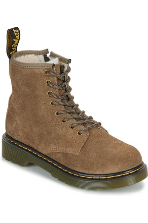 Dr. Martens Stivaletti bambini Serena J Dark Khaki Bronx Suede