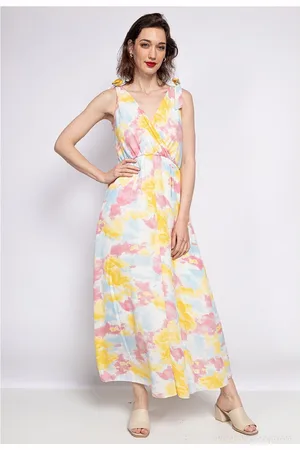 Fashion brands Abito Lunghi R185-JAUNE