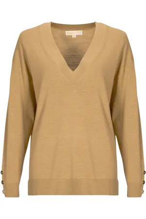 Michael Kors Maglione MERINO VNK BUTN SLV SWTR