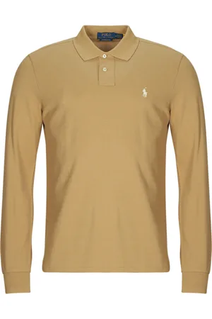 Ralph Lauren Polo maniche lunghe POLO COUPE DROITE EN COTON BASIC MESH