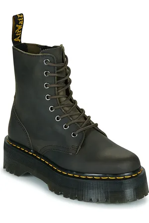 Dr. Martens Stivaletti Jadon Charcoal Grey Burnished Waxy Pull Up