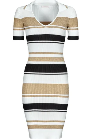 Guess Abito corto EVIE STRIPED POLO DRESS