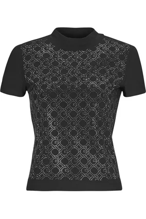 Guess T-shirt MOCK NECJK ALL OVER LOGO