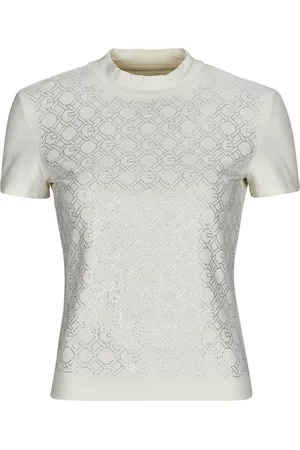 Guess T-shirt MOCK NECJK ALL OVER LOGO