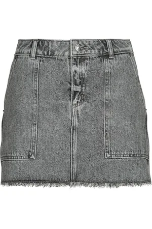 Michael Kors Gonna FRAYED DENIM MINI SKIRT