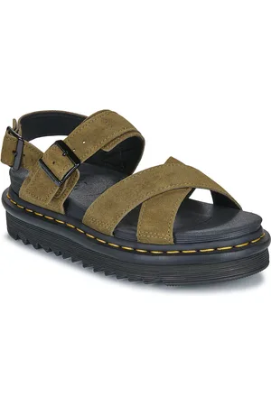 Dr. Martens Sandali Voss II DMs Olive Bronx Suede