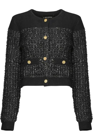 Karl Lagerfeld Gilet / Cardigan BOUCLE KNIT CARDIGAN