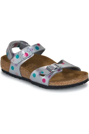Birkenstock Sandali bambini Rio AS Kids BF Elec. Metallic SilverDots