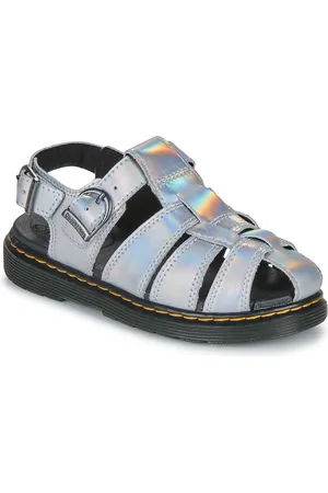 Dr. Martens Sandali bambini Caarys J Silver Lazer Reflective Metallic
