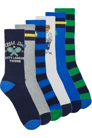 Ralph Lauren Calze sportive PL THLTC CL6 CREW SOCK 6 PACK