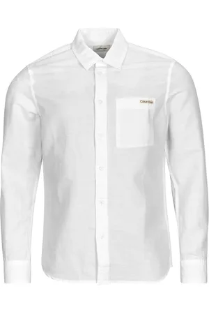 Calvin Klein Camicia a maniche lunghe LINEN COTTON SHIRT