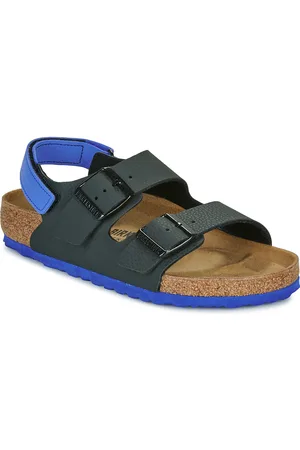 Birkenstock Sandali bambini Milano AS Kids BF Desert Soil Black/UBlu