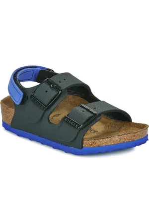 Birkenstock Sandali bambini Milano AS Kids BF Desert Soil Black/UBlu
