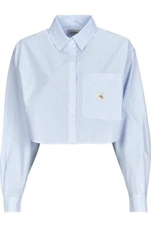 Calvin Klein Camicia WOVEN LABEL CROPPED SHIRT