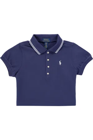 Ralph Lauren Polo CROP POLO-KNIT SHIRTS-POLO SHIRT