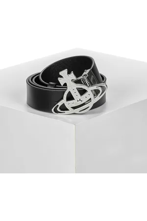 Vivienne Westwood Cintura LINE ORB BUCKLE BELT/SILVER