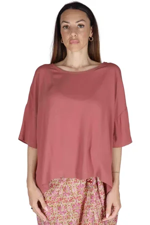 Maliparmi T-shirt donna Fluid Crepe in misto seta