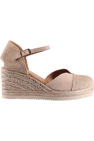 Unisa Sandali espadrillas donna in camoscio nude