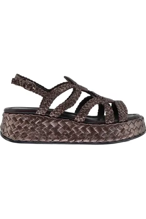 Pon´s quintana Sandali slingback donna in pelle intrecciata