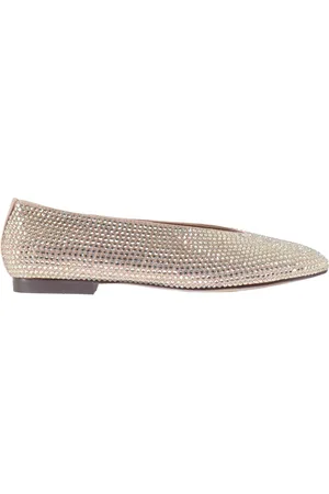 Bibi Lou Ballerine donna Giada in strass nude con tacco basso