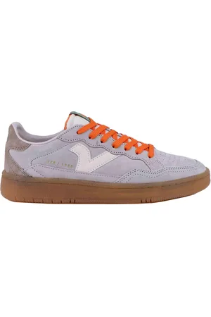 victoria Sneakers uomo in pelle con ripoti in contrasto