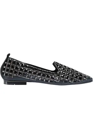 Exe Mocassini donna in tessuto con strass