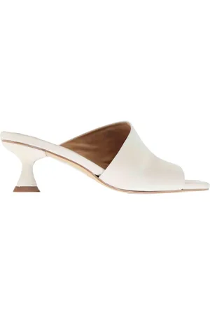 SPATARELLA Sandali donna in pelle bianca tacco basso