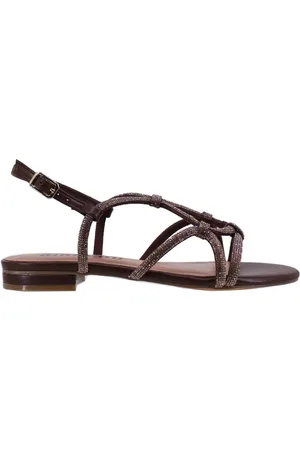 Bibi Lou Sandali slingback donna Liv in strass tacco basso