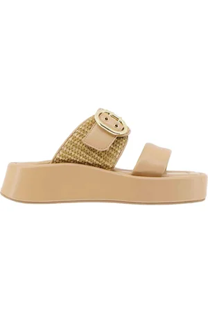 Elvio zanon Sandali donna in pelle con zeppa bassa