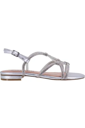 Bibi Lou Sandali slingback donna Liv in strass tacco basso