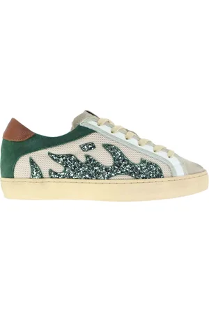 Bibi Lou Sneakers donna Gamin in pelle e tessuto verde