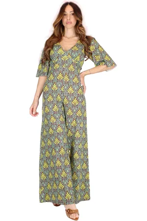 JUSTMINE Abiti donna in lurex verde e oro