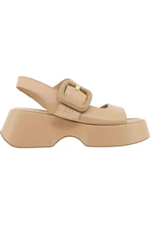 Elvio zanon Sandali donna in pelle con zeppa