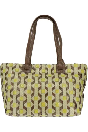 Maliparmi Tote bag donna Exotic Weaving in wips naturale