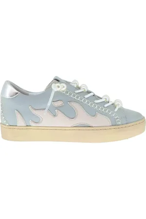 Bibi Lou Sneakers donna Gamin in pelle celeste