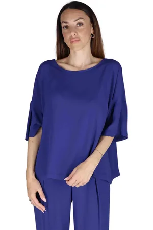 Maliparmi T-shirt donna Fluid Crepe in misto seta