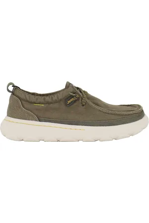 Jeep Stringate uomo Kauai wallabee in tessuto verde