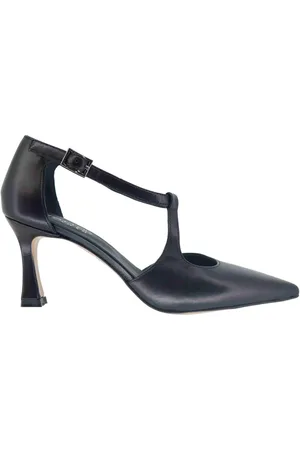 Tattoo Decollete donna in pelle nera tacco alto