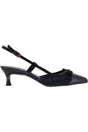 Unisa Slingback donna in pelle e rete tacco basso