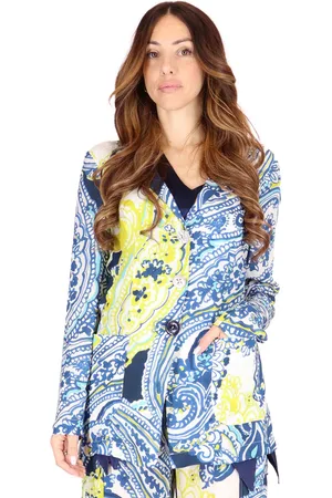 Maliparmi Giacche donna Arabesque Print in viscosa naturale