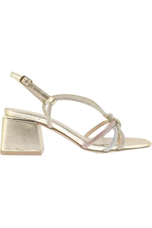 Exe Sandali slingback donna in strass oro