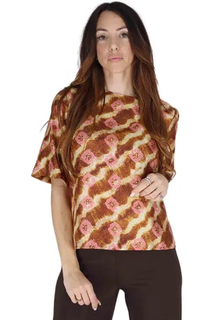 Maliparmi T-shirt donna Collection Print in seta a fantasia