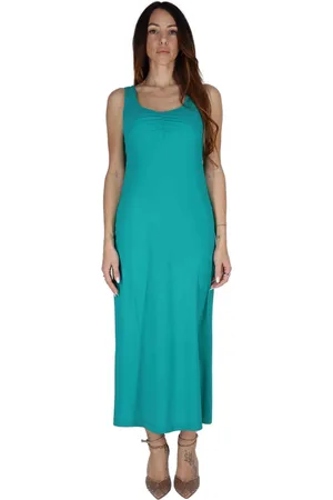Maliparmi Vestiti donna Soft in jersey verde