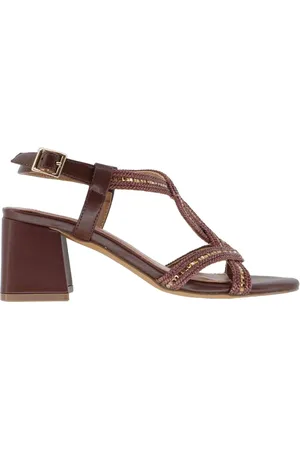 Bibi Lou Sandali slingback donna Ayla in rafia con strass