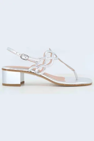 SPATARELLA Sandali donna slingback in pelle tacco basso