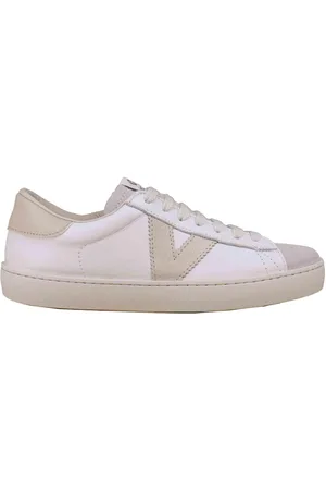 victoria Sneakers donna in pelle bianca e camoscio